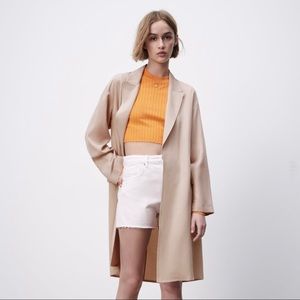 Zara Flowy Trenchcoat Beige